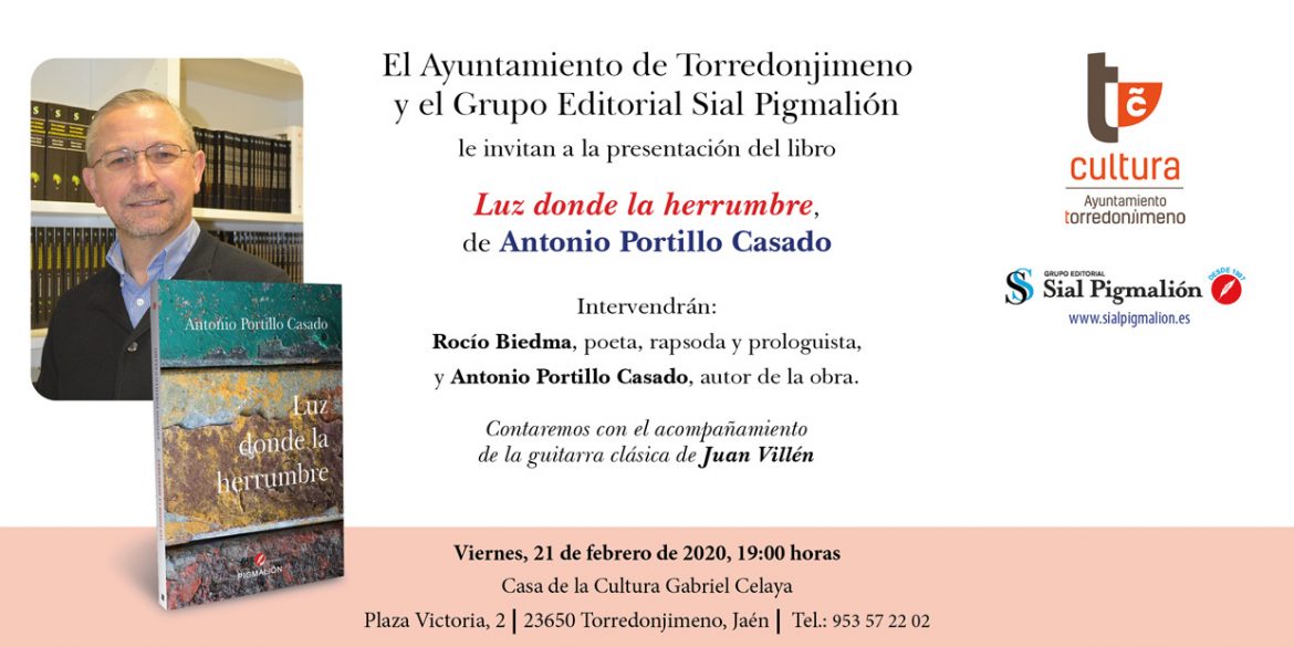 Invitación presentación libro Antonio Portillo en torredonjimeno – jaén
