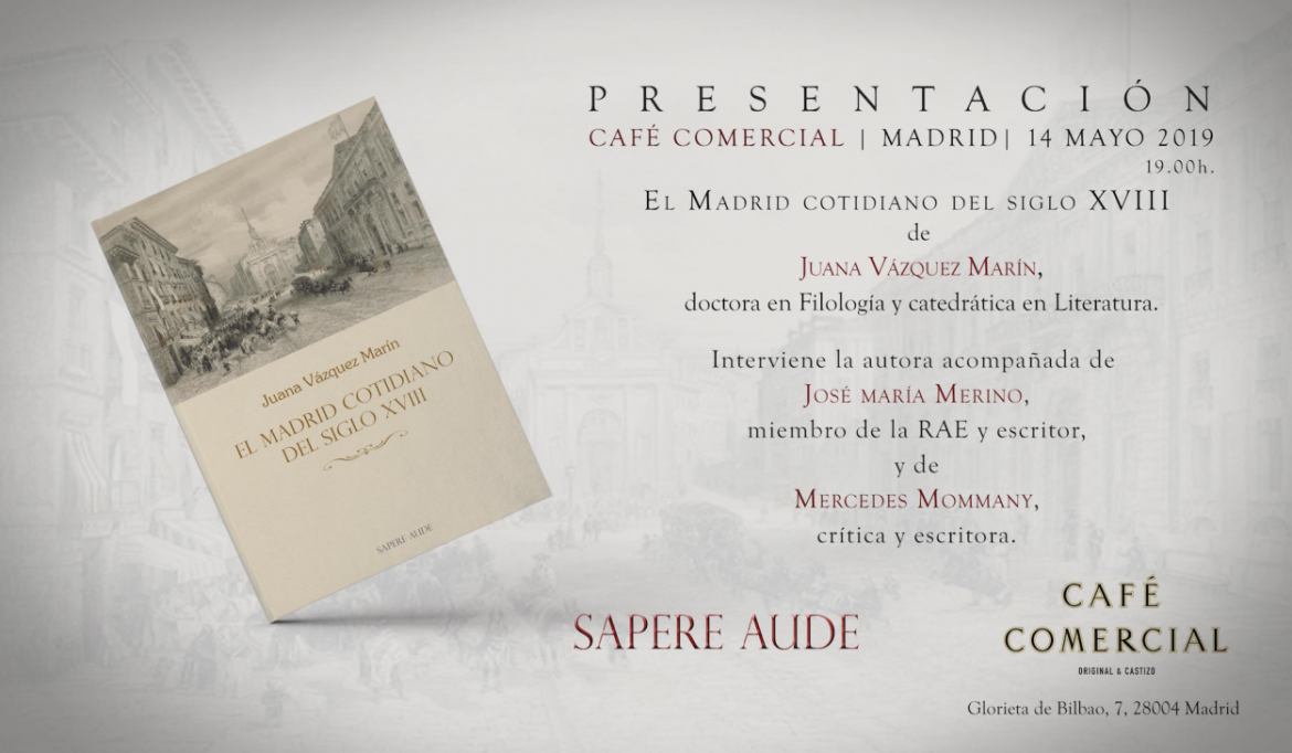 Presentación Madrid cotidiano, cafe comercial.